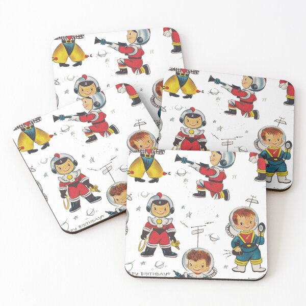 Item preview, Retro 50's Style Space Kid Happy Birthday Design designed and sold by DukeGroovy.
