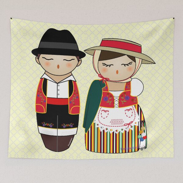 Item preview, Canarian Kokeshis designed and sold by Pendientera.
