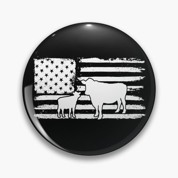 Artikelvorschau, Cows American Flag Patriotic Heifer Calf Cow Lover Farmer Gear entworfen und verkauft von DynamicDesign.