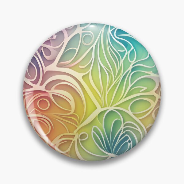 Item preview, Organic Kaleidoscope: A Luminous Journey Through Color and Form designed and sold by SML(Smiling Cool) PinkBubble.