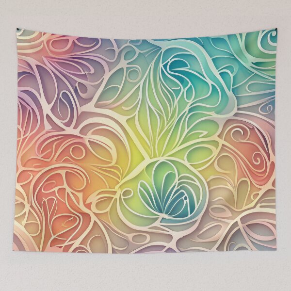 Item preview, Organic Kaleidoscope: A Luminous Journey Through Color and Form designed and sold by SML(Smiling Cool) PinkBubble.
