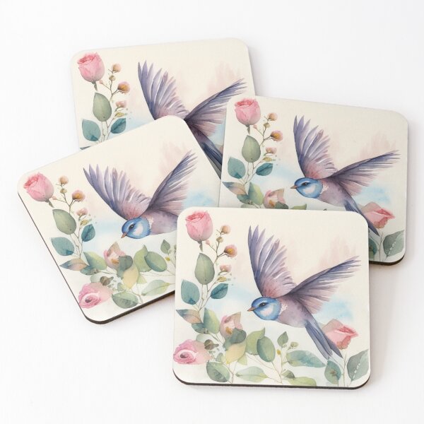 Item preview, Floral Symphony with Bird : The Home Décor Ideas designed and sold by MagnifiqueMind.