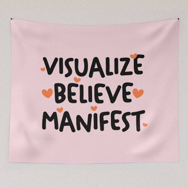 Item preview, Visualize, believe, manifest.. - Lucky girl manifest designed and sold by Mindy Bubble.