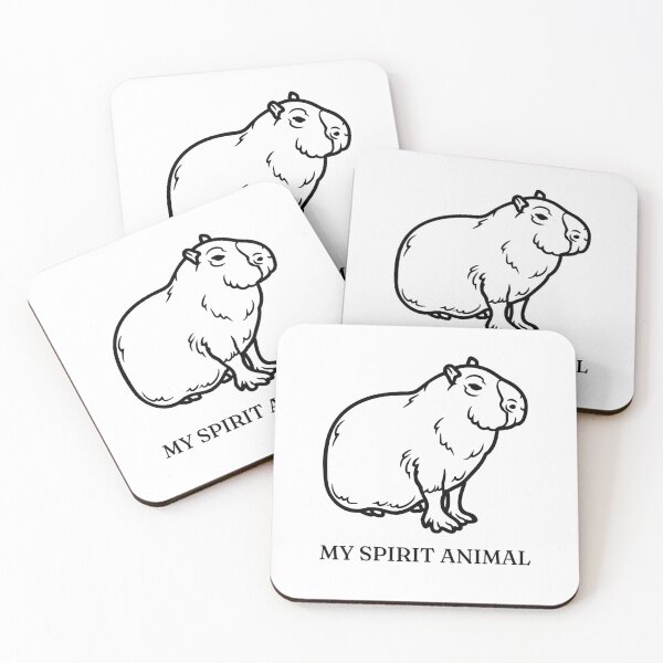 Item preview, Capybara Is My Spirit Animal designed and sold by Kwoss.