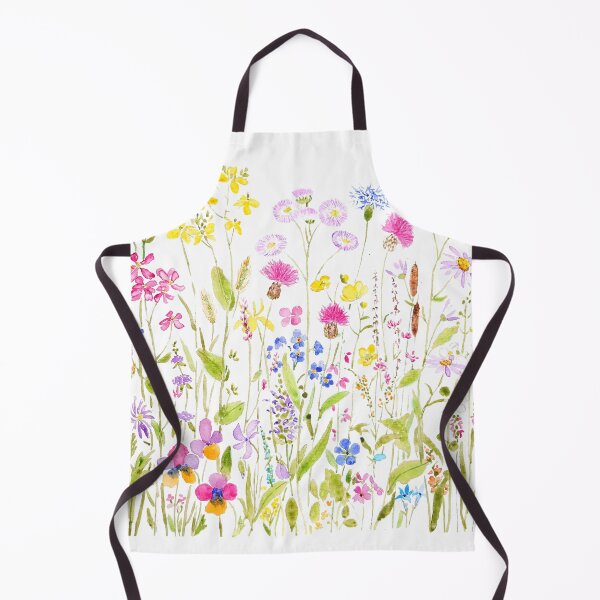 Item preview, hand painted colorful meadow fields watercolor designed and sold by ColorandColor.