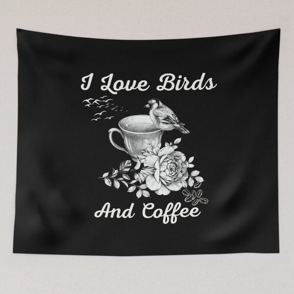 Artikelvorschau, I Love Birds And Coffee entworfen und verkauft von Kwoss.