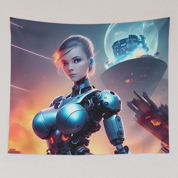 Item preview, Cyborg on the battlefield designed and sold by magikman65.