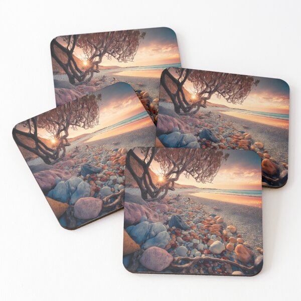 Item preview, Otherworldly beach and seascape with gemstones 2 designed and sold by Art by Lilia.