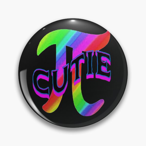 Item preview, Cutie Pie 2 Fun Mathematics Lettering Graphic Design, Abstraction, bold colorful abstract playful Mathematics Pie Lettering  design  designed and sold by Adri Barnard.