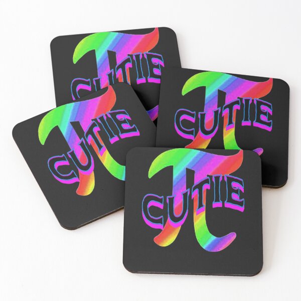 Item preview, Cutie Pie 2 Fun Mathematics Lettering Graphic Design, Abstraction, bold colorful abstract playful Mathematics Pie Lettering  design  designed and sold by Adri Barnard.