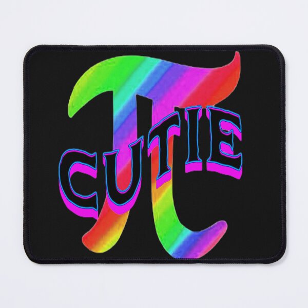Item preview, Cutie Pie 2 Fun Mathematics Lettering Graphic Design, Abstraction, bold colorful abstract playful Mathematics Pie Lettering design designed and sold by Adri Barnard.