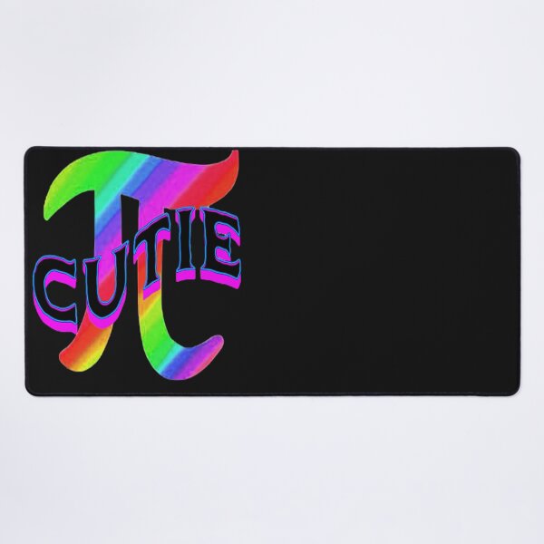 Item preview, Cutie Pie 2 Fun Mathematics Lettering Graphic Design, Abstraction, bold colorful abstract playful Mathematics Pie Lettering design designed and sold by Adri Barnard.