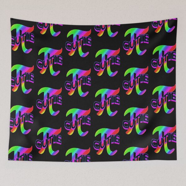 Item preview, Cutie Pie 2 Fun Mathematics Lettering Graphic Design, Abstraction, bold colorful abstract playful Mathematics Pie Lettering  design  designed and sold by Adri Barnard.