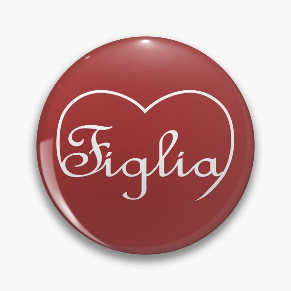 Item preview, Italian word Figlia/daughter in the top of a heart  designed and sold by SunnyDazDesign.