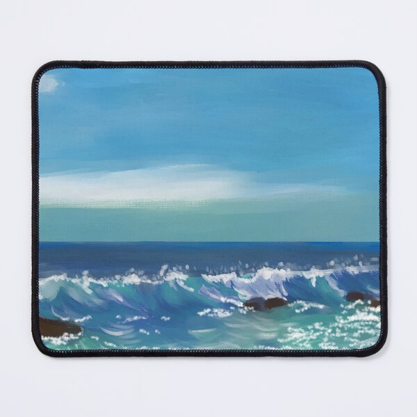 Item preview, Seaside painting designed and sold by howyoudrawin.