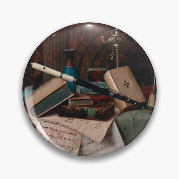 Item preview, Still Life with Flute, Vase and Roman Lamp designed and sold by Heather Maree Design Studio.