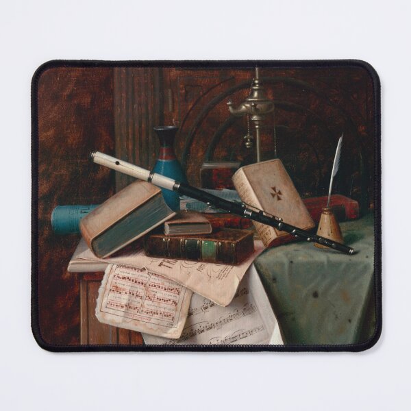 Item preview, Still Life with Flute, Vase and Roman Lamp designed and sold by Heather Maree Design Studio.