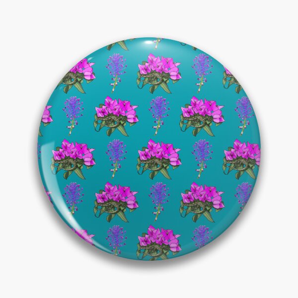 Item preview, Wall lizard on bougainvillea pattern, teal designed and sold by Naty Design Prague.