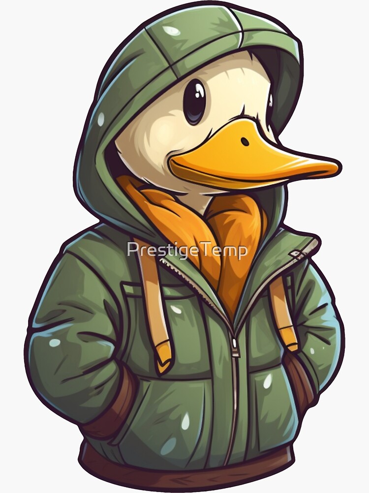 Premium Photo | Anime character with ducks in raincoat and raincoat  generative ai