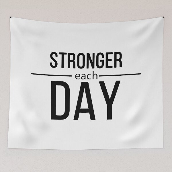 Item preview, Stronger each Day | quote designed and sold by My Stato.