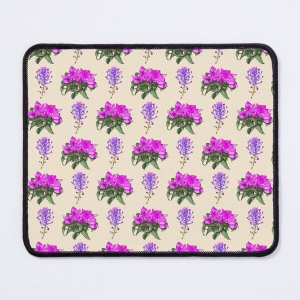 Item preview, Wall lizard on bougainvillea pattern, cream designed and sold by Naty Design Prague.