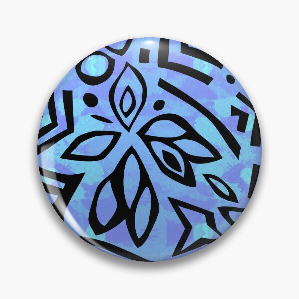 Artikelvorschau, Powerdance 2 Black on Cyan and Lavender Batik Repeat 5748 entworfen und verkauft von Art in My Loft.