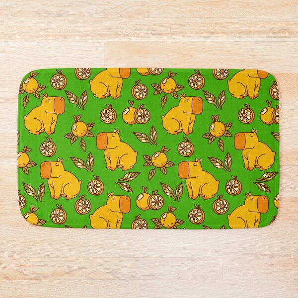 Item preview, Capybara With Oranges Leaves Green by Tobe Fonseca designed and sold by Tobe Fonseca®.