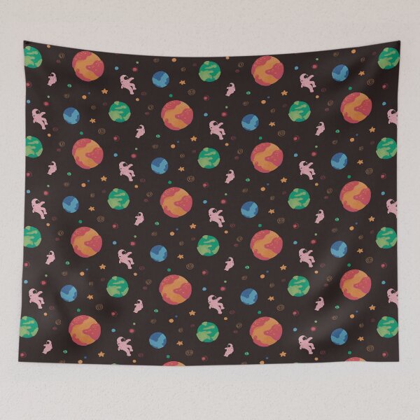 Item preview, Astronauts and planets designed and sold by moonlitdoodl.