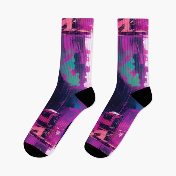 Item preview, Purple Abstract urban art By CallisC Arts  designed and sold by CallisC-Arts.