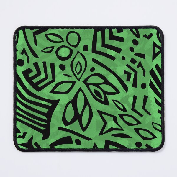 Artikelvorschau, Powerdance 2 Black on Green Batik Repeat 5748 entworfen und verkauft von Art in My Loft.