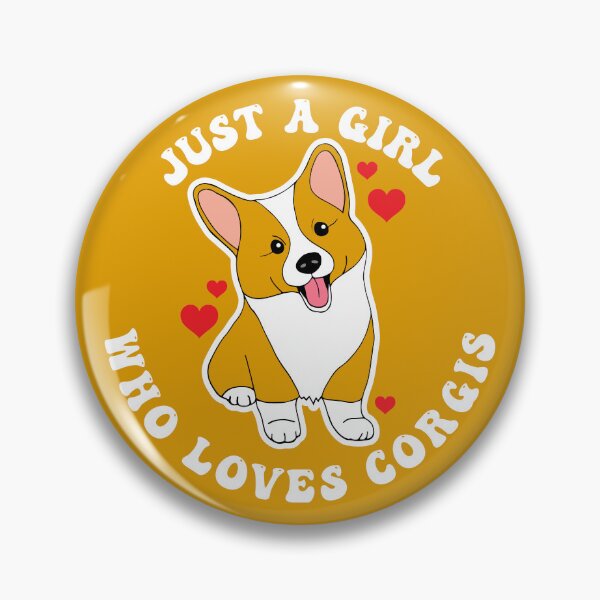 Item preview, Just a Girl Who Loves Corgis designed and sold by HotHibiscus.