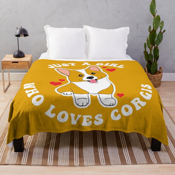 Item preview, Just a Girl Who Loves Corgis designed and sold by HotHibiscus.