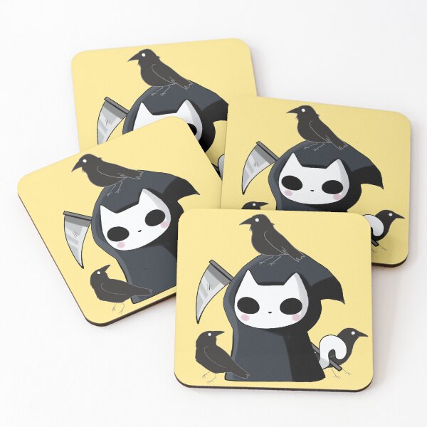 Item preview, Grim reaper cat and crows  designed and sold by Mayarart.