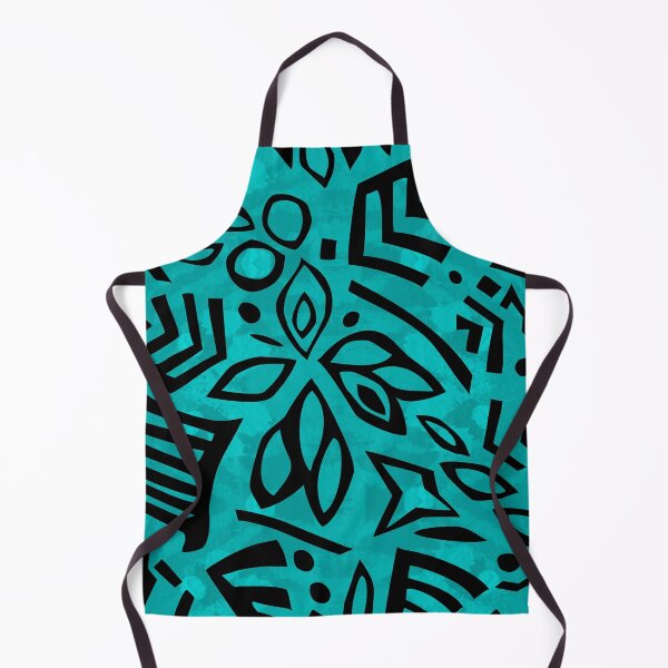 Aperçu de l'œuvre Powerdance 2 Black on Teal Batik Repeat 5748 créée et vendue par Art in My Loft.