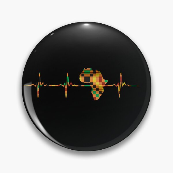 Item preview, Africa Map, Kente Pattern, Heartbeat, Love Africa  designed and sold by kentevibesshop.