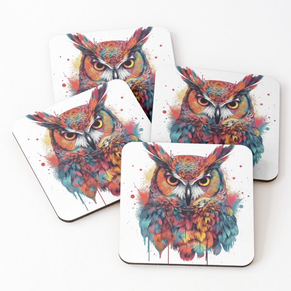 Item preview, Watercolor Great Horned Owl designed and sold by Aux Arc.