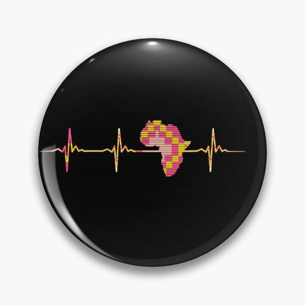Item preview, Africa Map, Kente Pattern, Heartbeat, Love Africa  designed and sold by kentevibesshop.