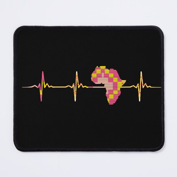 Item preview, Africa Map, Kente Pattern, Heartbeat, Love Africa  designed and sold by kentevibesshop.
