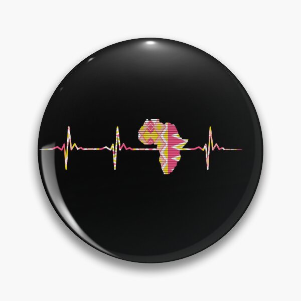 Item preview, Africa Map, Kente Pattern, Heartbeat, Love Africa  designed and sold by kentevibesshop.