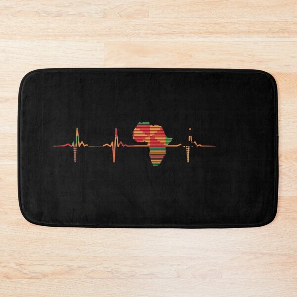 Item preview, Africa Map, Kente Pattern, Heartbeat, Love Africa  designed and sold by kentevibesshop.