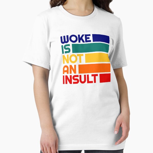 Aperçu de l'œuvre Woke Is Not An Insult - Proud Letfist - Égalité de la justice sociale politique créée et vendue par RockFireMerch.