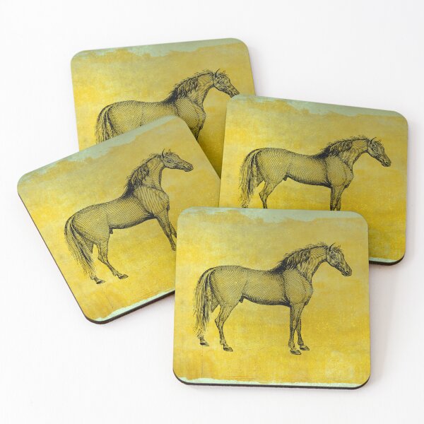 Item preview, Golden Horse  designed and sold by Vintage Vibe Studio.