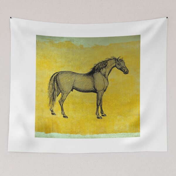 Item preview, Golden Horse  designed and sold by Vintage Vibe Studio.