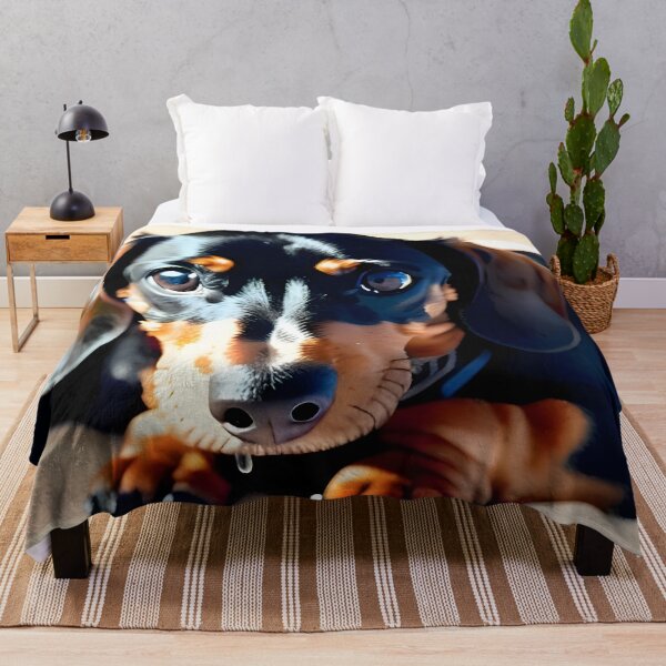 Item preview, Dachshund Close-Up with Playful Pattern designed and sold by worldofwhisper.