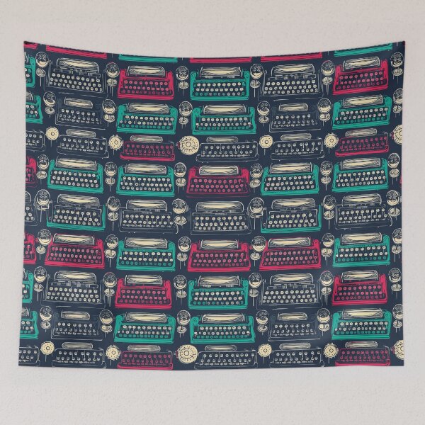 Item preview, Classic Retro Typewriter Pattern designed and sold by TheHellSong.