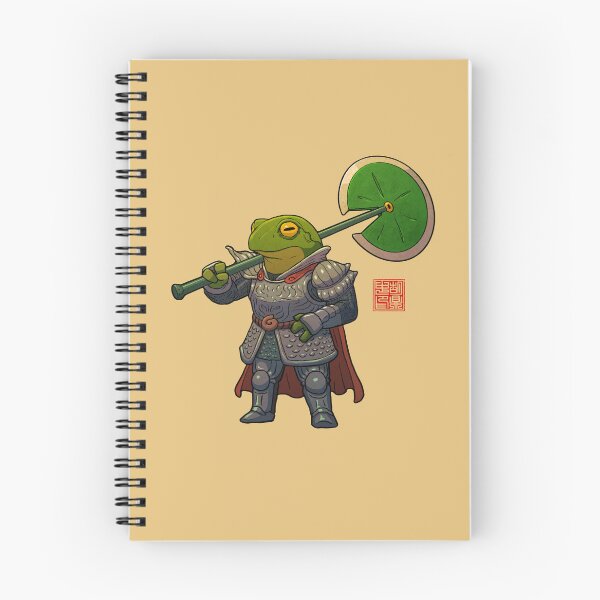 Item preview, Frog Fighter Fantasy Armored Heavy Warrior designed and sold by DingHuArt.