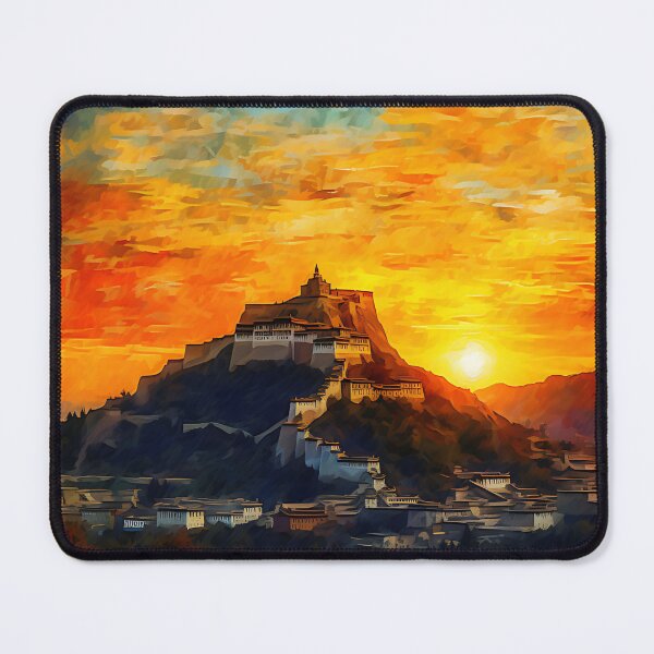 Item preview, The Skyline Of Potala Palace Sunset︱Masterpiece Of Vincent Van Gogh Style designed and sold by ArtificerArt.