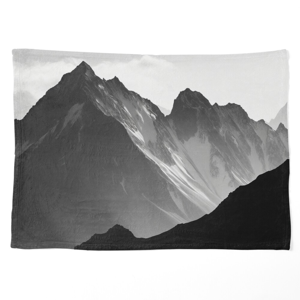 Black and white online mountain tapestry