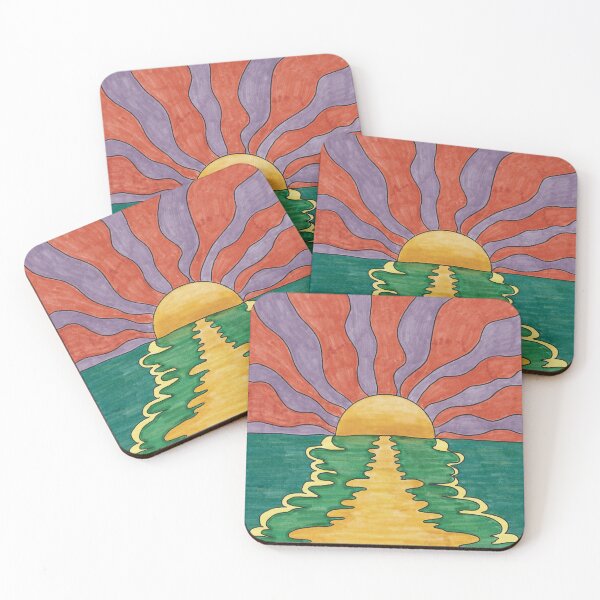 Item preview, Groovy ocean sunset designed and sold by JessDaniArt.