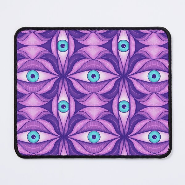 Item preview, Ghost Eyes Plant Botanical Pattern Purple Blue Whimsigoth designed and sold by Boriana Giormova.